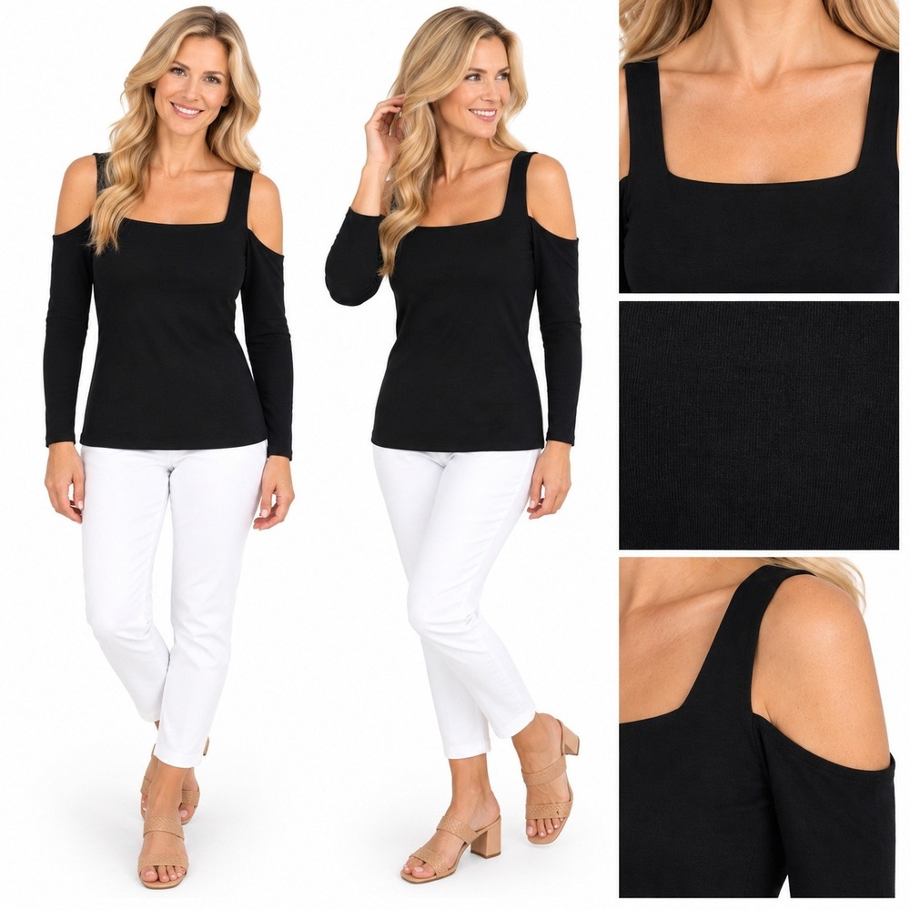 Zumba Hoodie S Black Cold Shoulder Cowl Neck Y2K Dance Athleisure Thumbhole